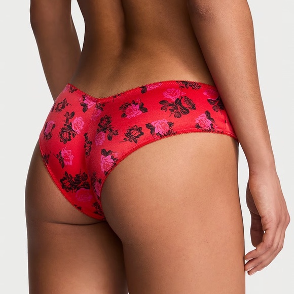Victoria's Secret Very Sexy Smooth High-Leg Cheeky Panty Red Roses Small NEW - Picture 4 of 6